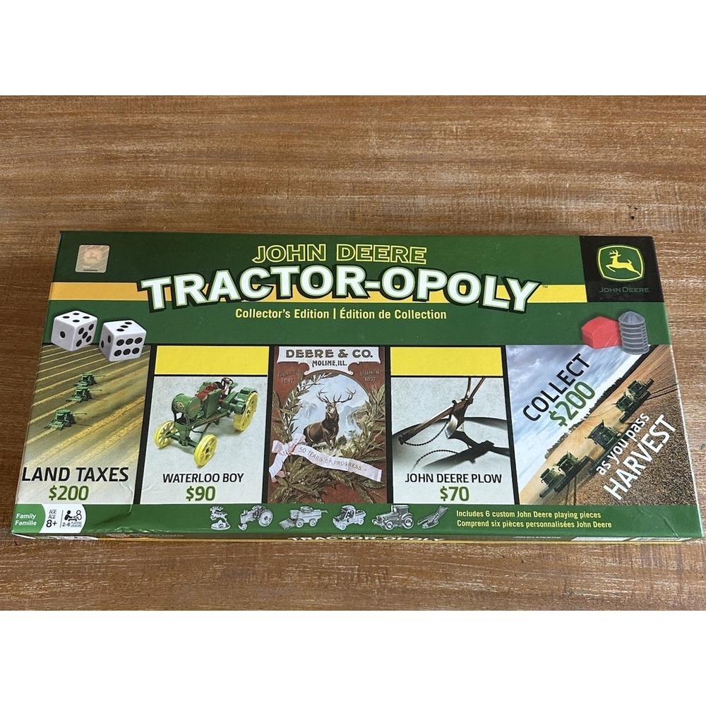JOHN DEERE TRACTOR-OPOLY Monopoly Collector's Edition‎ Tractoropoly Game Board D